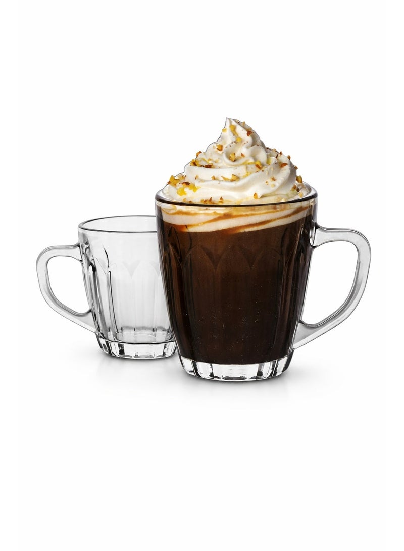 Premium Tea Cups & Glass Coffee Mugs – 6pc, 230ml (7.7oz), Extra Durable, Heat & Thermal Shock Resistant, BPA-Free, Non-Porous, Dishwasher Safe - Image 1